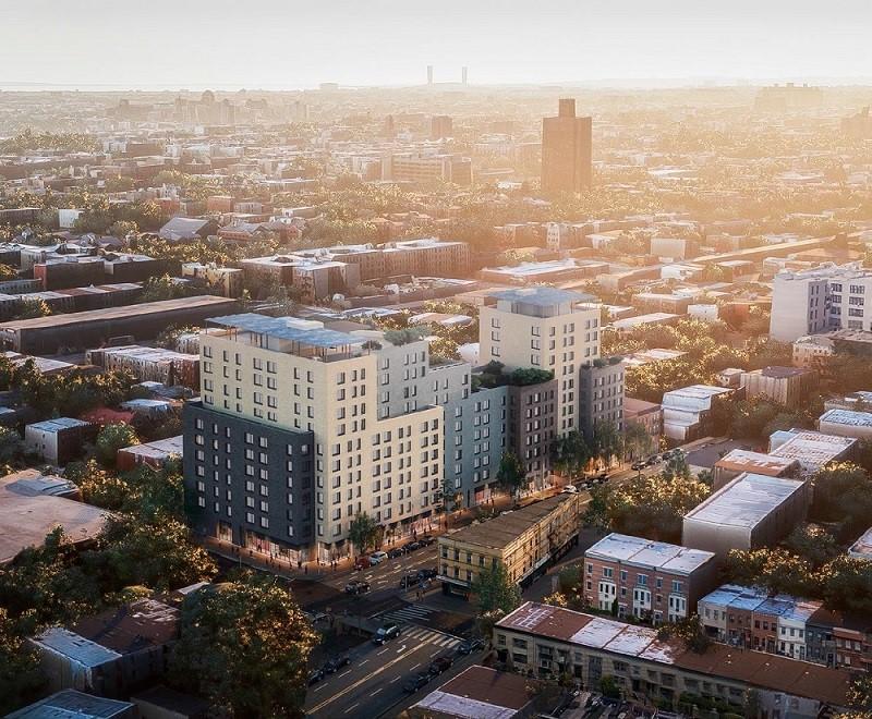 rendering of Steps at Saratoga affordable housing development