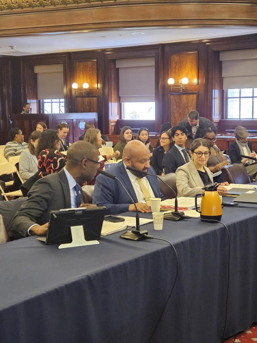 hpd reps giving testimony at table in front of committee