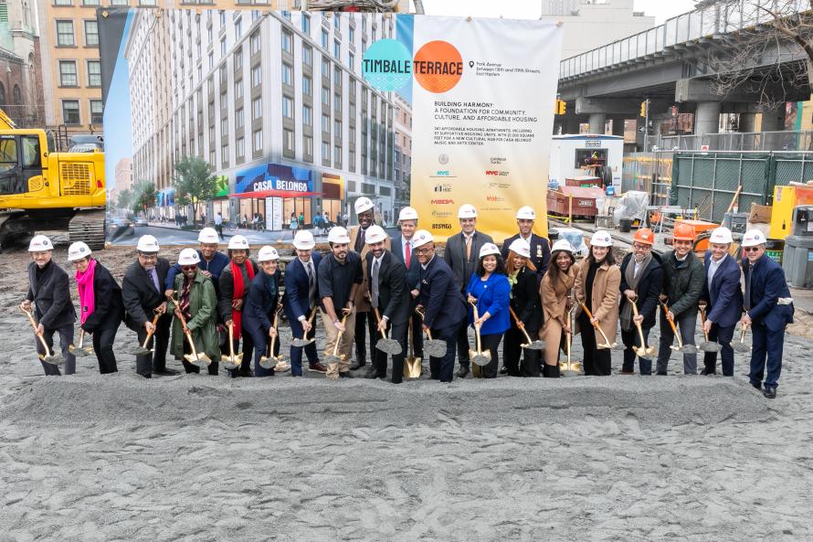 timbale terrace groundbreaking group shot