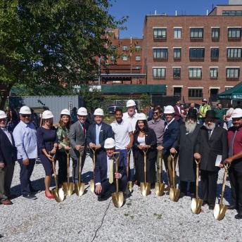 Groundbreaking for Throop Corner in the Bronx 