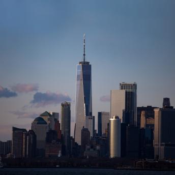 Downtown New York City cityscape during dusk, NYCMayor Flickr