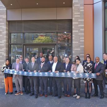 ribbon cutting ceremony at 425 Grand Concourse, The Bronx 