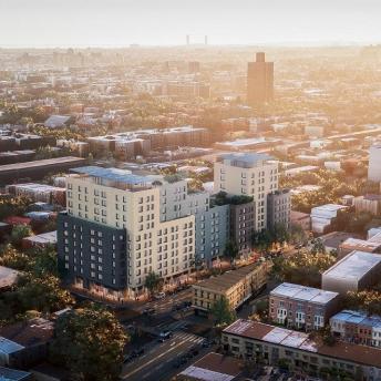 rendering of Steps at Saratoga affordable housing development