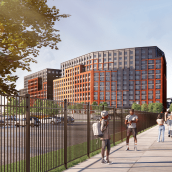 Rendering of Willets Point affordable housing in Queens 