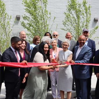 Casa Celina cutting of ribbon