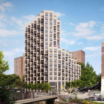 Rendering of Sol of Park, a new affordable apartment building in The Bronx 